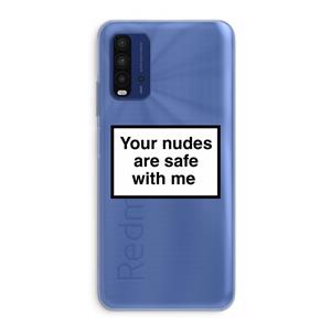 CaseCompany Safe with me: Xiaomi Redmi 9T Transparant Hoesje