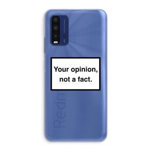 CaseCompany Your opinion: Xiaomi Redmi 9T Transparant Hoesje