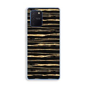 CaseCompany Gouden strepen: Samsung Galaxy Note 10 Lite Transparant Hoesje