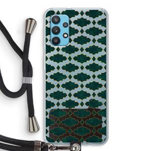 CaseCompany Moroccan tiles: Samsung Galaxy A32 4G Transparant Hoesje met koord