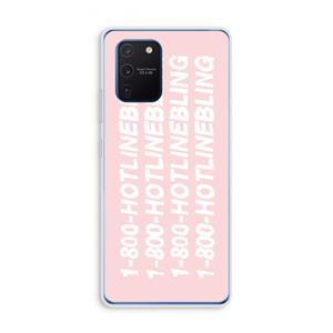 CaseCompany Hotline bling pink: Samsung Galaxy Note 10 Lite Transparant Hoesje
