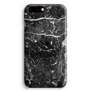 CaseCompany Zwart marmer: iPhone 8 Plus Volledig Geprint Hoesje