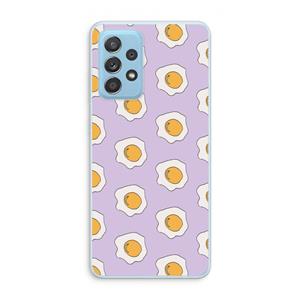 CaseCompany Bacon to my eggs #1: Samsung Galaxy A73 Transparant Hoesje