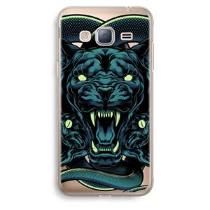 CaseCompany Cougar and Vipers: Samsung Galaxy J3 (2016) Transparant Hoesje