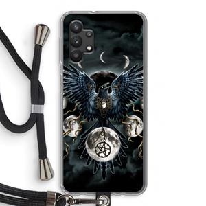 CaseCompany Sinister Wings: Samsung Galaxy A32 5G Transparant Hoesje met koord