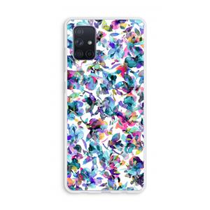 CaseCompany Hibiscus Flowers: Galaxy A71 Transparant Hoesje