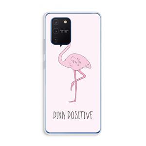CaseCompany Pink positive: Samsung Galaxy Note 10 Lite Transparant Hoesje
