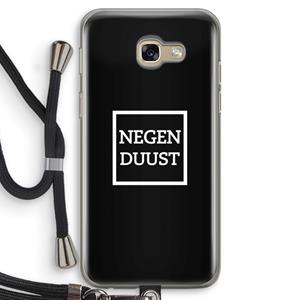 CaseCompany Negenduust black: Samsung Galaxy A5 (2017) Transparant Hoesje met koord