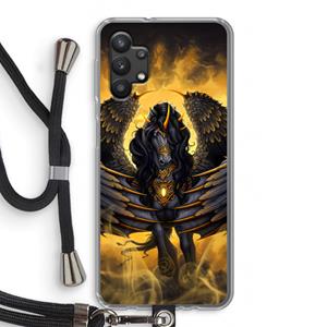 CaseCompany Pegasus: Samsung Galaxy A32 5G Transparant Hoesje met koord