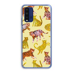 CaseCompany Cute Tigers and Leopards: Xiaomi Redmi 9T Transparant Hoesje