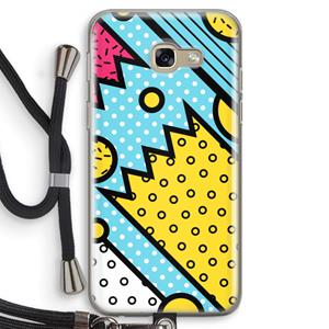 CaseCompany Pop Art #1: Samsung Galaxy A5 (2017) Transparant Hoesje met koord