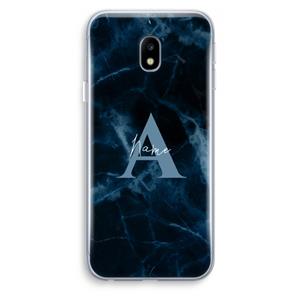 CaseCompany Midnight Marble: Samsung Galaxy J3 (2017) Transparant Hoesje