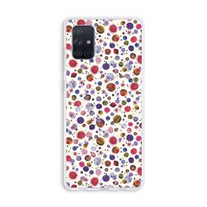 CaseCompany Planets Space: Galaxy A71 Transparant Hoesje