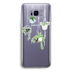 CaseCompany Hang In There: Samsung Galaxy S8 Plus Transparant Hoesje