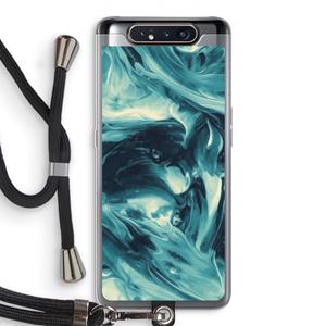 CaseCompany Dreaming About Whales: Samsung Galaxy A80 Transparant Hoesje met koord