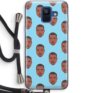 CaseCompany Kanye Call Me℃: Samsung Galaxy A6 (2018) Transparant Hoesje met koord