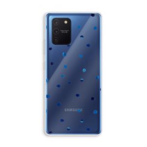CaseCompany Blauwe stippen: Samsung Galaxy Note 10 Lite Transparant Hoesje