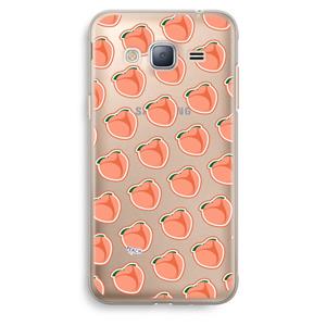 CaseCompany Just peachy: Samsung Galaxy J3 (2016) Transparant Hoesje