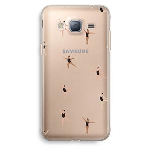 CaseCompany Dancing #1: Samsung Galaxy J3 (2016) Transparant Hoesje