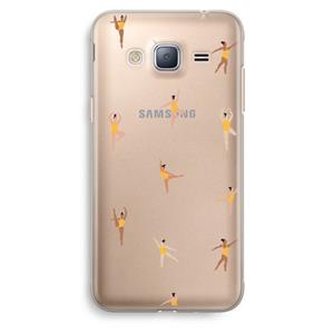 CaseCompany Dans #2: Samsung Galaxy J3 (2016) Transparant Hoesje