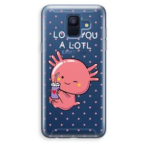 CaseCompany Love You A Lotl: Samsung Galaxy A6 (2018) Transparant Hoesje