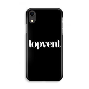 CaseCompany Topvent Zwart: iPhone XR Volledig Geprint Hoesje