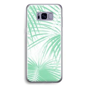 CaseCompany Palmbladeren: Samsung Galaxy S8 Plus Transparant Hoesje