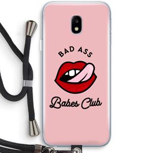 CaseCompany Badass Babes Club: Samsung Galaxy J3 (2017) Transparant Hoesje met koord