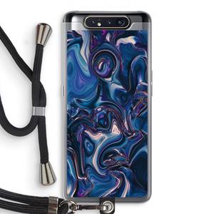 CaseCompany Mirrored Mirage: Samsung Galaxy A80 Transparant Hoesje met koord