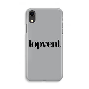 CaseCompany Topvent Grijs Zwart: iPhone XR Volledig Geprint Hoesje