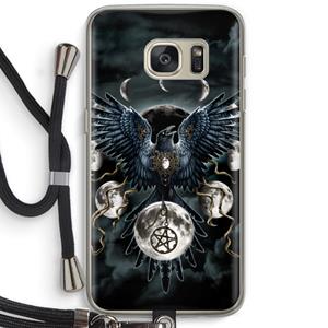 CaseCompany Sinister Wings: Samsung Galaxy S7 Transparant Hoesje met koord