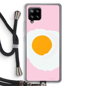CaseCompany Sunny side up: Samsung Galaxy A42 5G Transparant Hoesje met koord
