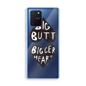CaseCompany Big butt bigger heart: Samsung Galaxy Note 10 Lite Transparant Hoesje