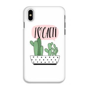 CaseCompany I love cacti: iPhone XS Tough Case