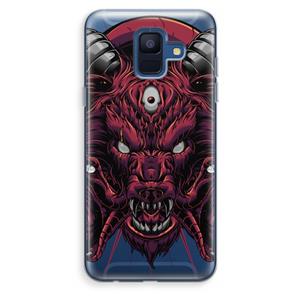 CaseCompany Hell Hound and Serpents: Samsung Galaxy A6 (2018) Transparant Hoesje