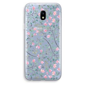 CaseCompany Sierlijke bloemen: Samsung Galaxy J3 (2017) Transparant Hoesje