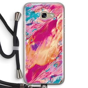 CaseCompany Pastel Echoes: Samsung Galaxy A5 (2017) Transparant Hoesje met koord