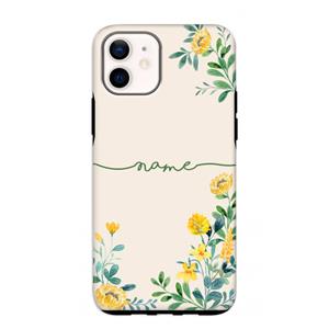 CaseCompany Gele bloemen: iPhone 12 mini Tough Case