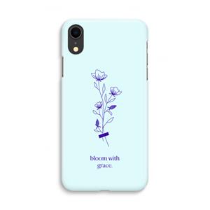 CaseCompany Bloom with grace: iPhone XR Volledig Geprint Hoesje