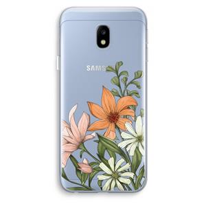 CaseCompany Floral bouquet: Samsung Galaxy J3 (2017) Transparant Hoesje