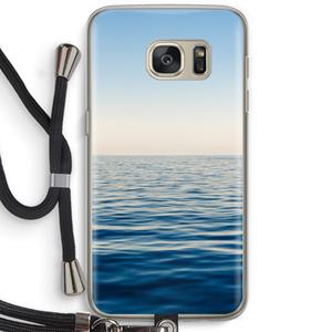 CaseCompany Water horizon: Samsung Galaxy S7 Transparant Hoesje met koord