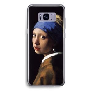 CaseCompany The Pearl Earring: Samsung Galaxy S8 Plus Transparant Hoesje