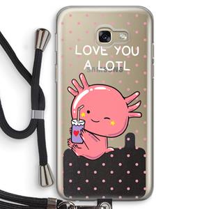 CaseCompany Love You A Lotl: Samsung Galaxy A5 (2017) Transparant Hoesje met koord