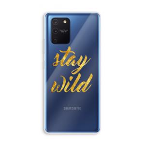 CaseCompany Stay wild: Samsung Galaxy Note 10 Lite Transparant Hoesje
