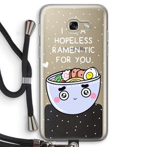 CaseCompany I'm A Hopeless Ramen-Tic For You: Samsung Galaxy A5 (2017) Transparant Hoesje met koord