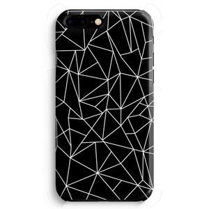 CaseCompany Geometrische lijnen wit: iPhone 8 Plus Volledig Geprint Hoesje
