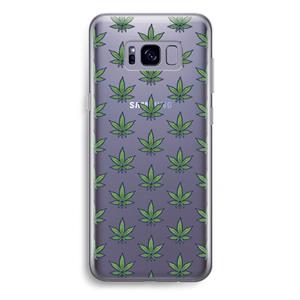CaseCompany Weed: Samsung Galaxy S8 Plus Transparant Hoesje