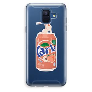 CaseCompany S(peach)less: Samsung Galaxy A6 (2018) Transparant Hoesje