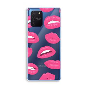 CaseCompany Bite my lip: Samsung Galaxy Note 10 Lite Transparant Hoesje