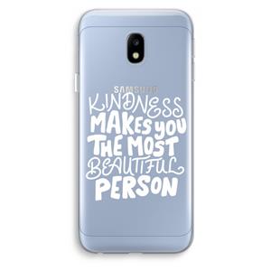 CaseCompany The prettiest: Samsung Galaxy J3 (2017) Transparant Hoesje